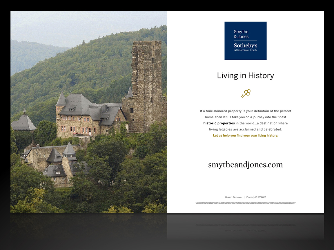 Real estate lifestyle marketing graphic design