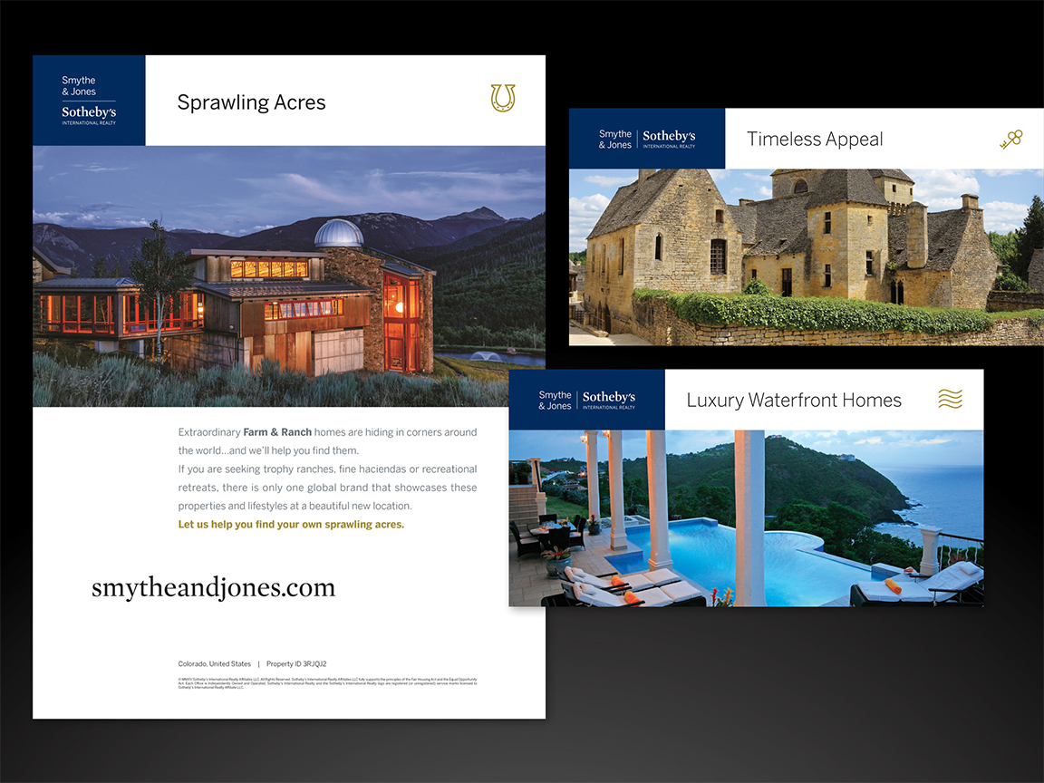 Real estate lifestyle marketing graphic design
